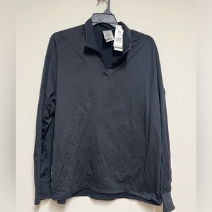 Men’s quarter zip collared crew